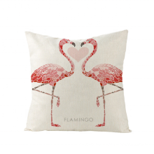 Linen fabric 45*45cm pillow case home goods fashion gifts flamingo